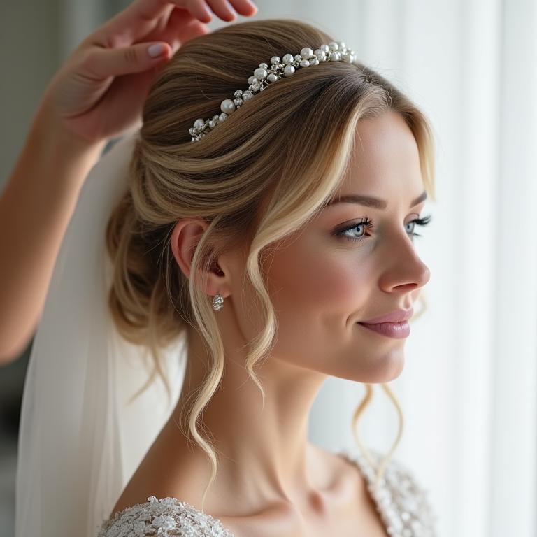Elegant Bridal Hair Styling